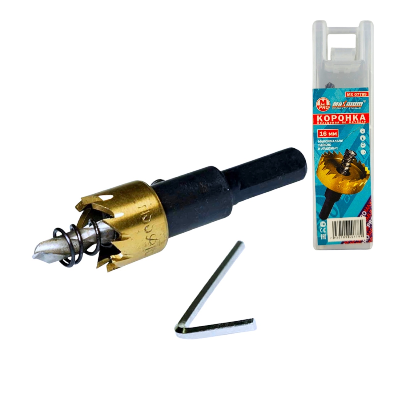 Коронка по металлу 16 мм, кольцевая, Maximum MX07789 (3087) (кратно 10 шт)  оптом