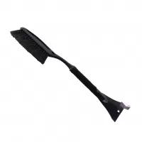 Щетка-скребок для снега, рукоятка из пластика, черная, х-21